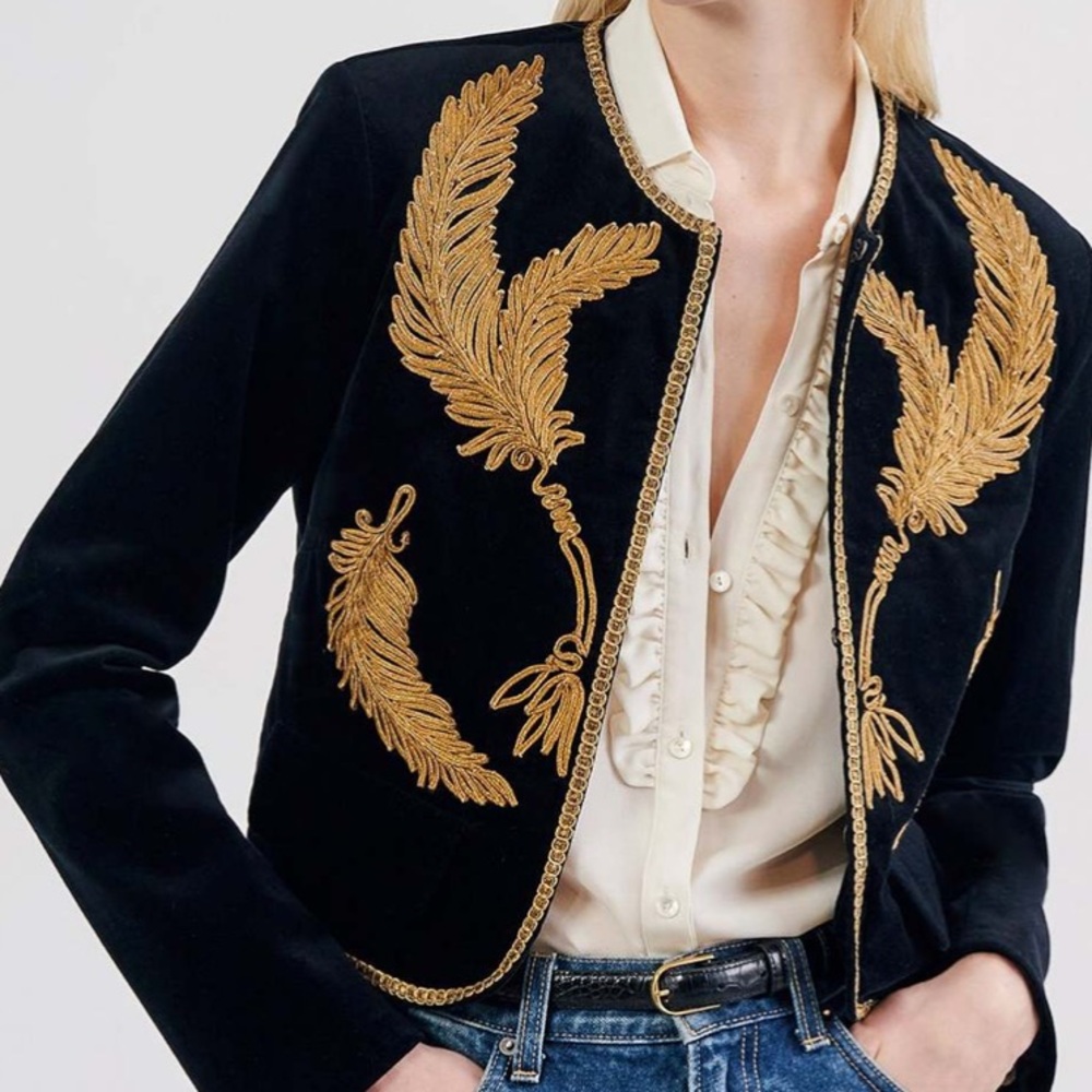 Nili Lotan velvet jacket size 12